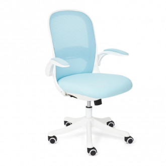 Кресло офисное «Happy White» (голубой)
